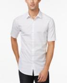 Alfani Big And Tall Horizontal Tonal Striped Shirt, Only At Macy's