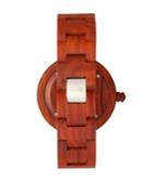 Earth Wood Branch Wood Bracelet Watch Red 45mm