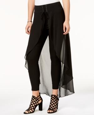 Material Girl Juniors' Solid Corset Overlay Pants, Created For Macy's