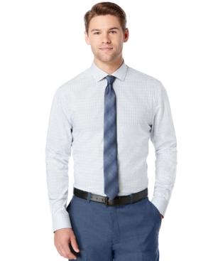 Perry Ellis Long-sleeve Check-print Woven Shirt