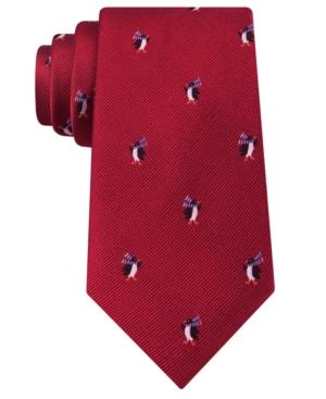 Tommy Hilfiger Men's Conversational Penguin Silk Tie