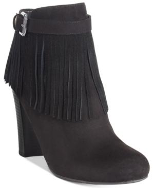 Material Girl Persia Fringe Dress Booties, Only At Macy's Women's Shoes