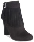 Material Girl Persia Fringe Dress Booties, Only At Macy's Women's Shoes