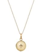 Diamond Cutout Star Locket Pendant Necklace In 14k Gold (1/10 Ct. T.w.)