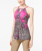Inc International Concepts Empire-waist Halter Top, Created For Macy's