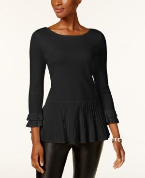 Charter Club Peplum-hem Sweater, Created For Macy's