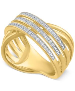 Diamond Crisscross Statement Ring (1/4 Ct. T.w.)