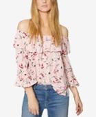 Sanctuary Avery Cotton Ruffled Off-the-shoulder Top