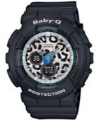 Baby-g Women's Black Bracelet Watch 46x43mm Ba120lp-1a