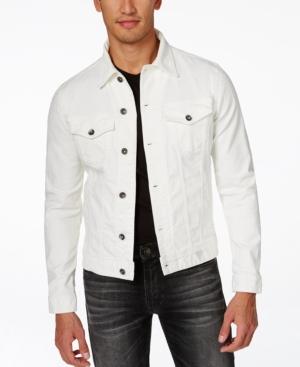 Guess Men's Dillon White Denim Jacket