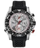 Bulova Men's Chronograph Precisionist Black Silicone Strap Watch 48mm 98b210