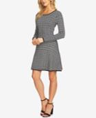 Cece Cotton Jacquard Fit & Flare Dress