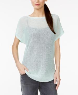 Eileen Fisher Bateau-neck Organic Linen Top