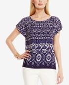 Vince Camuto Printed Short-sleeve Blouse