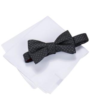 Alfani Men's Square Neat Bow Tie & Solid Pocket Square Set, Only At Macy's