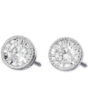 Trumiracle Diamond Stud Earrings (1/2 Ct. T.w.) In 14k White Gold