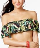 Lucky Brand Coastal Palms Off-the-shoulder Bikini Top Women's Swimsuit