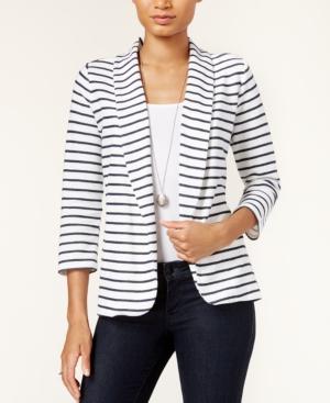 Maison Jules Three-quarter-sleeve Knit Blazer, Only At Macy's