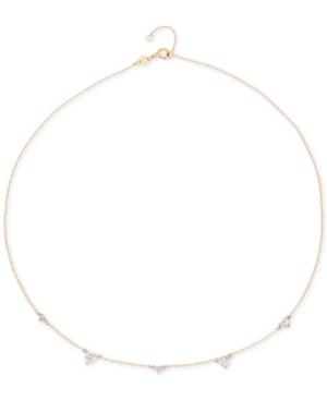 Elsie May Diamond Droplet Collar Necklace (1/4 Ct. T.w.) In 14k Gold, 15 + 1 Extender