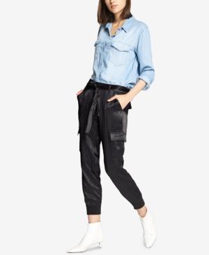 Sanctuary Precious Cargo Satin Jogger Pants