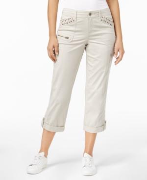 Style & Co Roll-tab Capri Pants, Created For Macy's