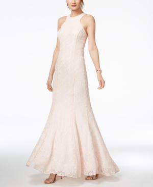 Nightway Glitter-lace Mermaid Gown
