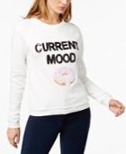 Bow & Drape Current Mood Sequined Graphic Sweatshirt