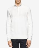 Calvin Klein Men's Half-zip Multi-texture Turtleneck- Only At Macy's!