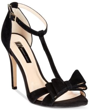 Inc International Concepts Women's Reesie Bow T-strap Sandals, Only At Macy's Women's Shoes