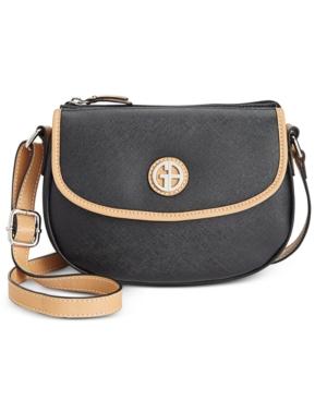 Giani Bernini Saffiano Top Zip Mini Saddle Bag, Only At Macy's