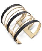 Thalia Sodi Gold-tone Sugar Glitter Multi-row Cuff Bracelet, Created For Macy's