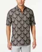 Tasso Elba Men's Silk Linen Pineapple Shirt, Only At Macy's