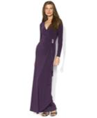 Lauren By Ralph Lauren Long-sleeve Embellished Gown
