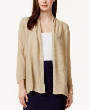 Ny Collection Pointelle-knit Cozy Cardigan