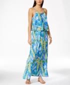 Ny Collection Printed Popover Maxi Dress