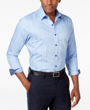 Tasso Elba Men's Big And Tall Lolleran Paisley-striped Shirt