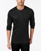 Inc International Concepts Men's Knight Long-sleeve Pocket Henley, Only At Macy's