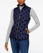 Charter Club Velour-dot Vest, Created For Macy's
