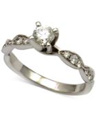 Diamond Engagement Ring (5/8 Ct. T.w.) In 14k White Gold