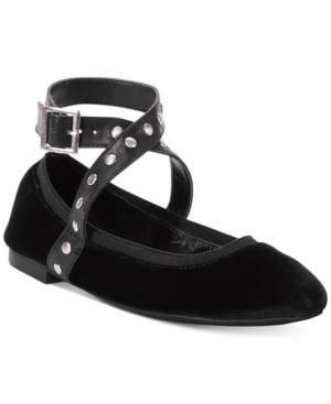 Charles By Charles David Dean Velvet Studded Flats Women's Shoes