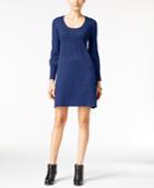 Ny Collection Petite Ribbed Sweater Dress