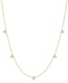 Elsie May Diamond Micro Triangle Collar Necklace (1/10 Ct. T.w.) In 14k Gold, 15 + 1 Extender