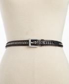 Style & Co Skinny Chain Inlay Belt