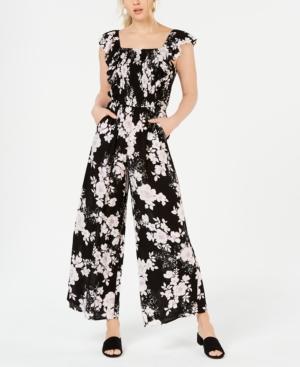 American Rag Juniors' Ruffle-sleeve Jumpsuit, Created For Macy's