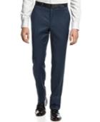Kenneth Cole New York Navy Solid Pants Trim Fit