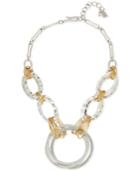 Robert Lee Morris Soho Two-tone Large Link Statement Necklace