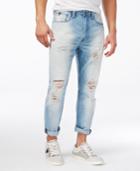 Guess Men's Tapered Fit Cropped Blazing Blue Wash Jeans