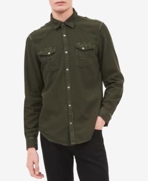 Calvin Klein Jeans Men's Western Destroyer Shirt