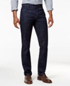 Tommy Hilfiger Men's Straight-leg Dark Wash Jeans