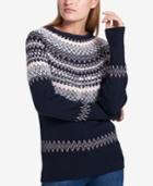 Tommy Hilfiger Fair Isle Sequin-embellished Sweater, Created For Macy's